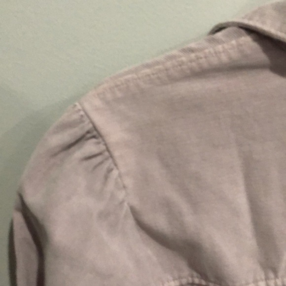 Gap lavender lilac corduroy button down shirt shacket size large new with tag - Picture 9 of 9